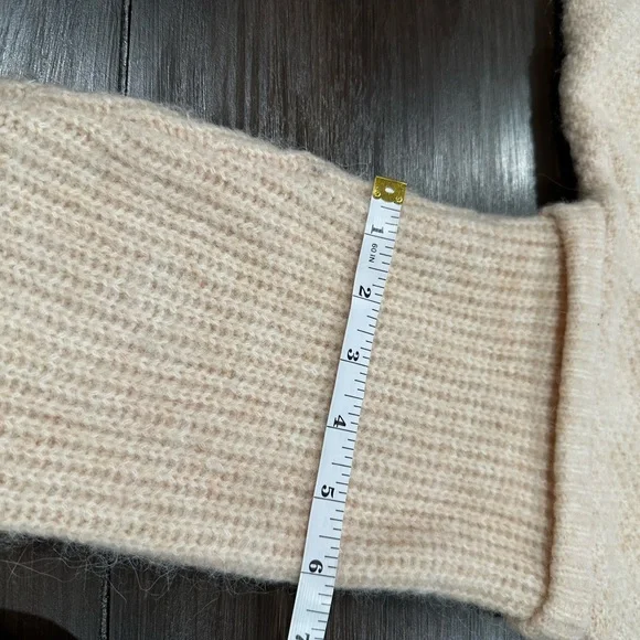 Madewell NWT Cream Cable Knit Sweater | Size M | Alpaca Wool Blend Neutral Beige - Picture 9 of 9